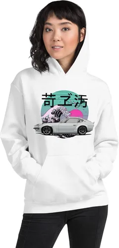 Vista 3 de 1973 Datsun 240z JDM Legend Japanese Tuner Drift Racing Sudadera con capucha unisex