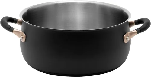 Vista 9 de Meyer Accent Series Sartén del chef antiadherente con anodizado duradero y mango auxiliar de 4.5 cuartos de galón
