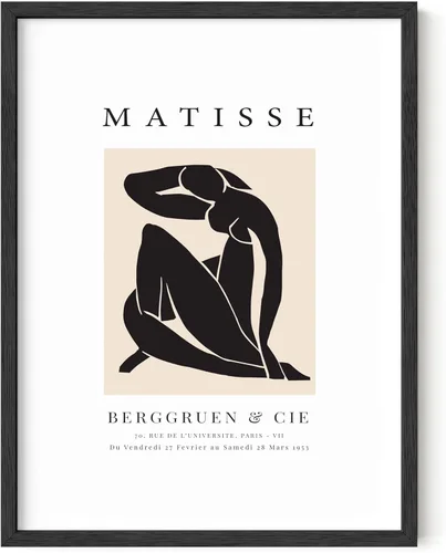 Vista 20 de HAUS AND HUES Matisse - Lámina de arte moderno minimalista - Arte de pared estético de Henri Matisse, póster abstracto para cuarto de dormitorio
