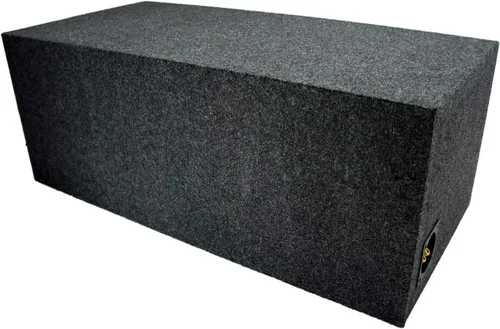 Vista 4 de American Sound Connection Caja de subwoofer de 12 pulgadas doble, ventilada y con puerto, MDF para sistema estéreo de audio de coche