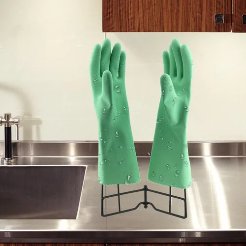 Vista 2 de Guantes de cocina Estante de secado, SUS 304 acero inoxidable plato guantes titular