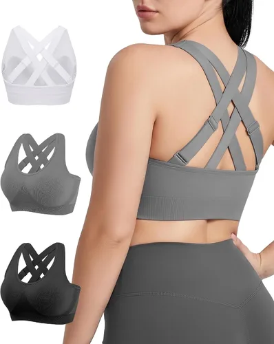 Vista 7 de FITTIN Sujetador deportivo ajustable para mujer: ajuste cómodo y soporte Negro/Azul/Rosa/Blanco