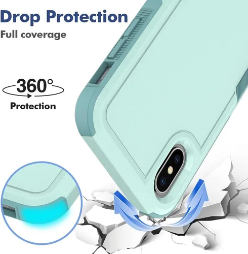 Vista 325 de Jeylly Funda para iPhone SE/Funda para iPhone 5S, Exterior de Plástico Duro que Absorbe Golpes + Interior de Silicona de Goma Defensor contra