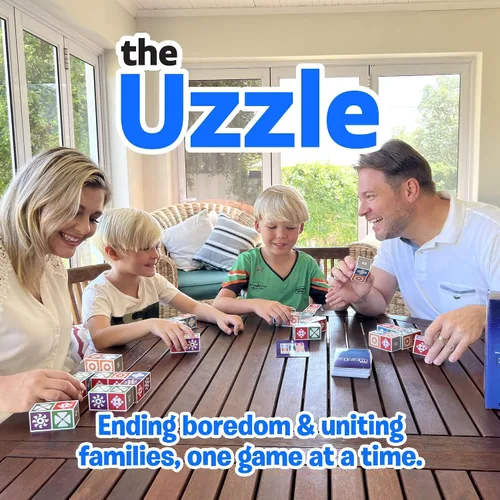 Vista 5 de The Uzzle 3.0 Juego de mesa, Juegos de mesa familiares para niños y adultos, Juegos de rompecabezas de bloques para edades 4+