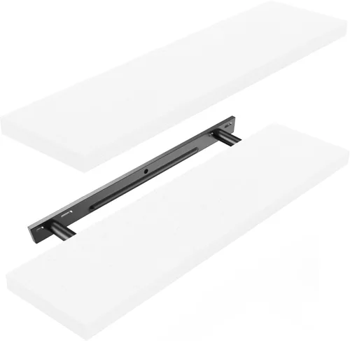 Vista 10 de AMADA HOMEFURNISHING Estantes flotantes montados en la pared, estantes de pared de 15 x 7 pulgadas para baño, dormitorio, sala de estar, estantes