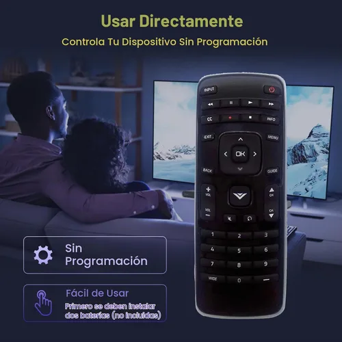 Vista 5 de Reemplazo remoto XRT010 para VIZIO TV E320-A0 E241-A1 E290-A1