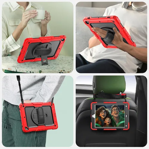 Vista 16 de SEYMAC para iPad Pro de 11 pulgadas Funda M5 2025/M4 2024, Funda Protectora Resistente a Prueba de Golpes con Protector de Pantalla, Soporte