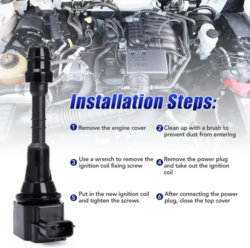 Vista 5 de Juego de 8 bobinas de encendido para Nissan Titan Truck 5.6 V8 2004 2005 2006, Nissan Armada 2005 2006, Infiniti QX56 2004-2006, Nissan Pathfinder