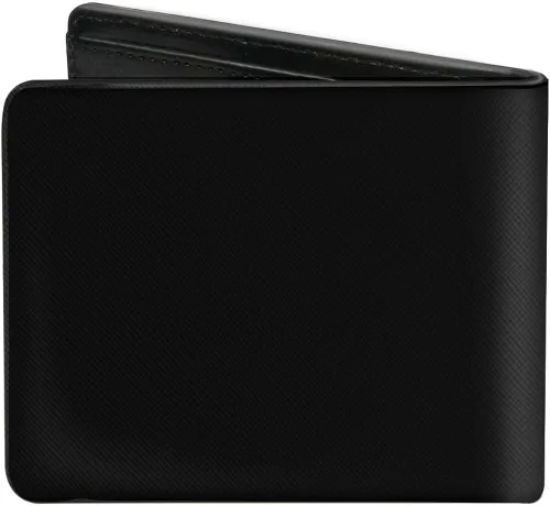 Vista 2 de Hebilla para hombre con hebilla de PU Bifold Corvette C1 Banderas Emblema Negro Bi Fold Wallet, Multicolor, 4.0 x 3.5 US
