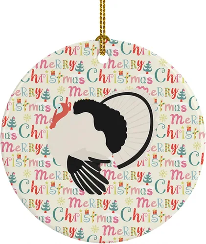 Vista 150 de Caroline's Treasures Adorno de cerámica de avestruz común para árbol de Navidad, decoración colgante para el hogar, Navidad, vacaciones, fiesta