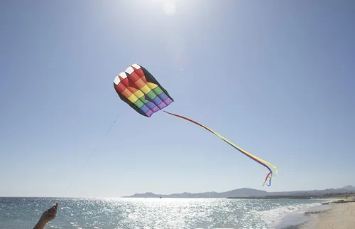 Vista 2 de In the Breeze Rainbow Stripes 5.0 Parafoil Kite