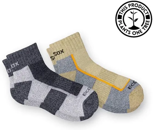 Vista 3 de Ecosox Bambú Viscosa Active Sport Peso Ligero Cuarto Senderismo 3 Pares
