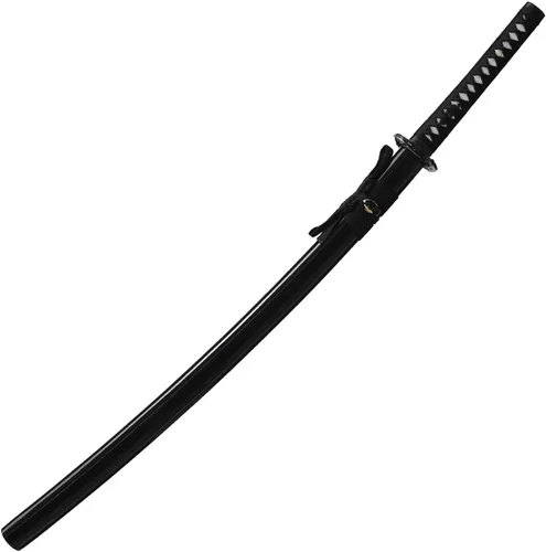 Vista 8 de YONG XIN SWORD -Samurai Katana - Espada japonesa hecha a mano, práctica, acero al carbono 1045, templado/arcilla templada, espiga completa, afilada