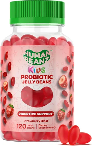 Vista 10 de Human Beanz Gomitas multivitamínicas con zinc para niños, suplementos dietéticos de apoyo inmunológico, vegetariano, 120 granos de gelatina Berry