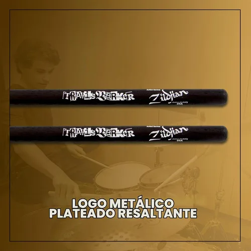 Vista 7 de Baquetas Zildjian ZASTBLK Travis Barker Black Artist Series
