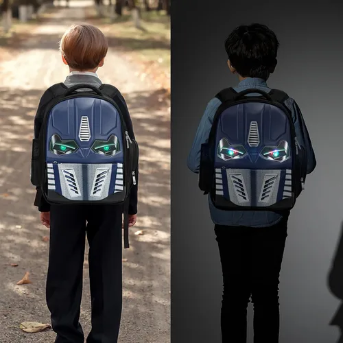 Vista 6 de Dilunar Mochila infantil para la escuela, niños y niñas Bolsa de jardín de infantes para niños pequeños, Azul, Fresco