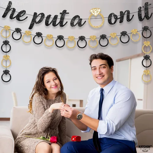 Vista 9 de KatchOn, Cartel con texto en inglés «He Put a Ring On It»