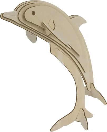 Vista 28 de Rompecabezas de madera Eco 3D de Deluxebase. Kit de manualidades de rompecabezas 3D con temática animal. Juguetes de animales de safari de madera