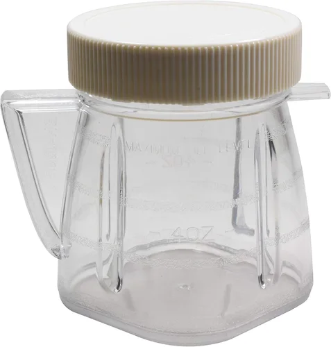 Vista 2 de Univen 1 taza (8oz) Mini tarro de licuadora con tapa sellada para licuadoras Oster y Osterizador, paquete de 6