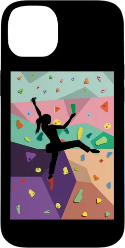 Vista 15 de Cute Colorful Rock Climbing Bouldering Wall Climber Case for iPhone 17