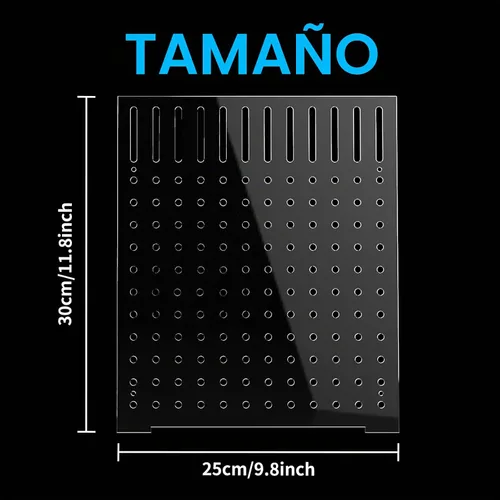 Vista 6 de Divisor acrílico para pecera, divisor de acuario con 8 ventosas, separador transparente para pecera, placa de aislamiento de placa de red, 9.84 x