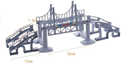 Vista 7 de Accesorios de pista de bricolaje, pistas de fijación para pistas de bricolaje, accesorios de repuesto solo (puente)