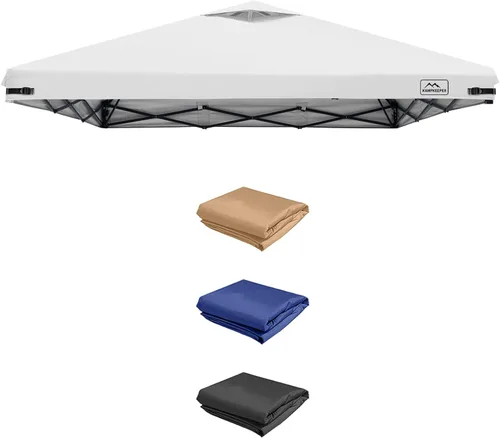 Vista 17 de KAMPKEEPER Cubierta de Repuesto Superior para Carpa Toldo Emergente con Ventilación de Aire y Correa Elástica Ajustable, Poliéster Resistente a Azul