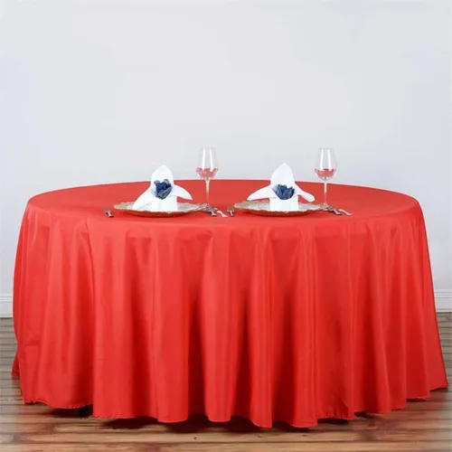 Vista 121 de Efavormart - Mantel redondo de poliéster de 108 pulgadas, 108 pulgadas, para bodas, fiestas, banquetes, restaurantes, color verde manzana