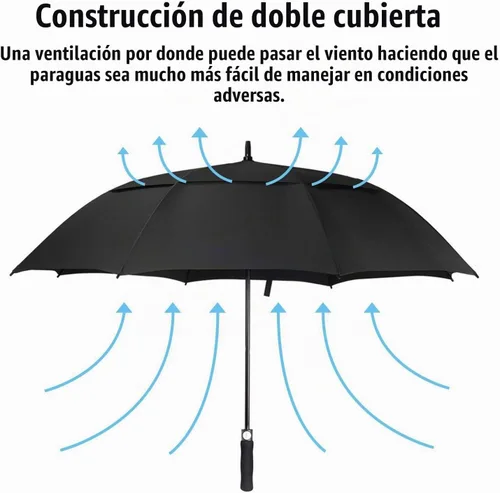 Vista 3 de ACEIken Paraguas de golf grande de 58/62/68 pulgadas, paraguas de golf abierto automático, extra grande, doble toldo ventilado, resistente al