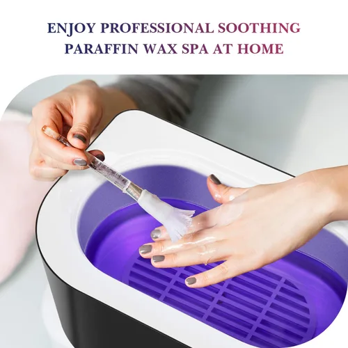 Vista 6 de Máquina de cera de parafina para manos y pies - Karite Baño de cera de parafina 4000ml (135.3 fl oz) Calentador de cera de parafina Kit hidratante