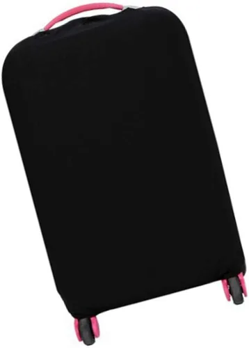 Vista 5 de Sewroro Funda protectora de maleta, protector de maleta, lavable, color negro, elástico, para equipaje de viaje, para 22-24 pulgadas