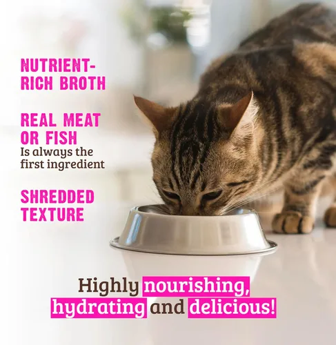 Vista 4 de Rawz Natural Premium - Alimento húmedo enlatado para gatos triturado, paquete de 12 variedades de pollo, 4 sabores