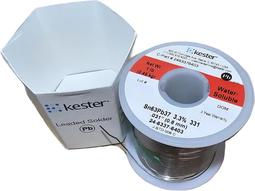 Vista 3 de Kester 331 - Soldadura de núcleo orgánico 63/37 .031, carrete de 1 libra por NTE Electronics (2)