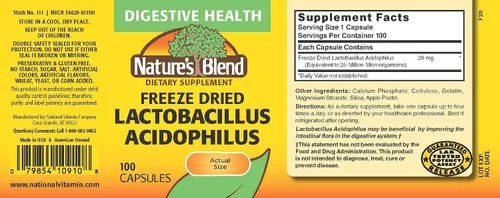 Vista 2 de Lactobacillus Acidophilus liofilizado 100 Caps