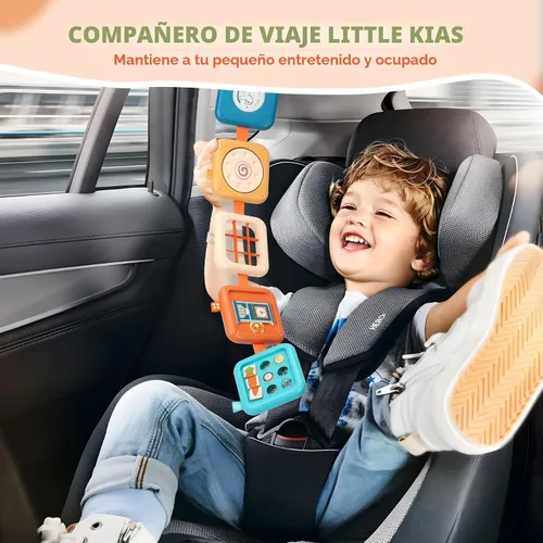Vista 5 de Tablero de actividades para niños de 1 año, juguetes de viaje para niños pequeños de 1 a 3 años en avión, tablero Montessori ocupado cubo ocupado