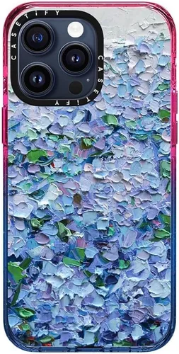 Vista 22 de CASETiFY Funda para iPhone 15 Pro Max, compatible con MagSafe Protección contra caídas de grado militar 4x de 8.2 pies Cheetah Paradise Pink
