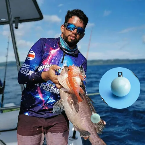 Vista 7 de Pesas redondas de pesca de bola, acero al manganeso, plomos de pesca redondos con bala de cañón, para agua dulce y salada