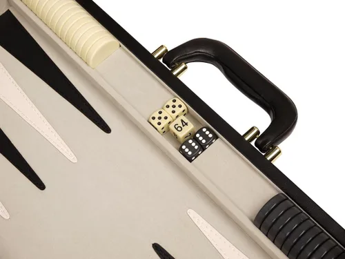 Vista 3 de Backgammon Deluxe Set – 18" clásico Junta, Negro