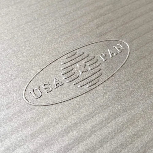 Vista 2 de USA Pan Juego de 3 piezas de moldes para hornear de acero aluminizado, resistente a la torsión y antiadherente