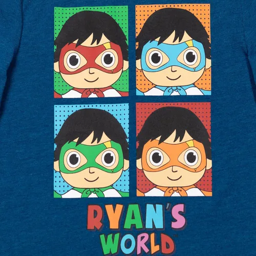 Vista 6 de RYAN'S WORLD Paquete de 2 camisetas Red Titan para niños pequeños y grandes