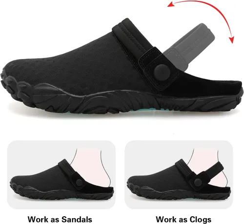 Vista 3 de Besroad Sandalias de senderismo al aire libre, zapatos deportivos de agua, zapatillas de moda, pantuflas clásicas para mujeres y hombres