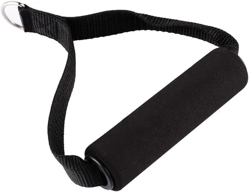 Vista 2 de CHICIRIS Cuerda de resistencia para gimnasio, mango de banda de resistencia de 154.3 lbs, mango de cable resistente, color negro para ejercicios