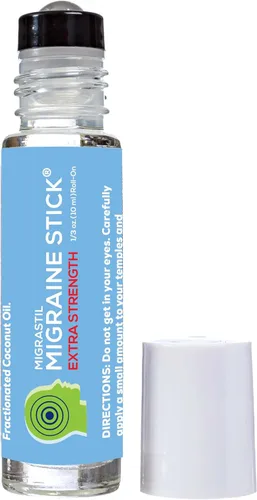 Vista 5 de Basic Vigor Migrastil Original Migraine Stick, Extra Strength Migraine Stick Bundle, Migraña de enfriamiento rápido, soporte para dolor de cabeza