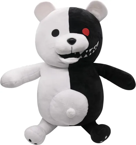 Vista 5 de 9.8 in / 9.84 pulgadas negro blanco oso de peluche de anime de peluche