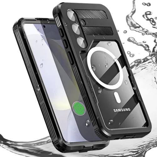 Vista 14 de AICase para Samsung Galaxy S24 Funda impermeable transparente con protector de pantalla incorporado, a prueba de nieve, polvo, golpes, certificación
