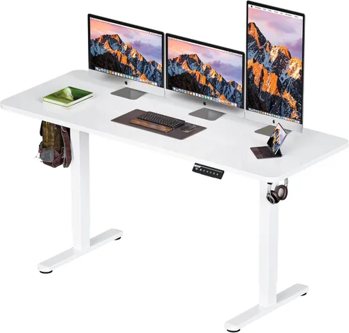 Vista 11 de BIZUM - Escritorio de pie eléctrico de 40x24 pulgadas con ajuste de altura y configuraciones de memoria, escritorio ergonómico para sentarse o estar