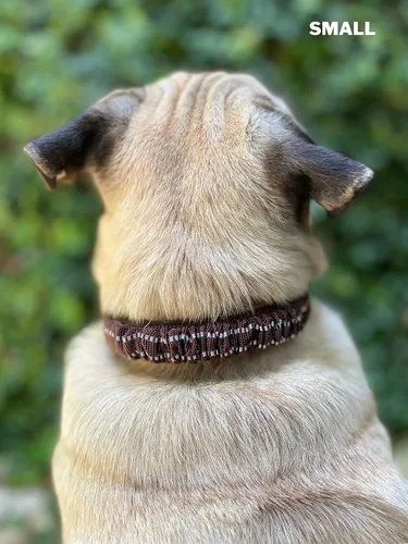 Vista 7 de Tuff Pupper Collar de perro resistente con asa Collar de nailon balístico resistente Collar de perro reflectante acolchado con hardware