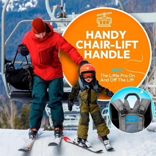 Vista 3 de Sklon Entrenador de arnés de esquí y snowboard para niños - Correa de entrenamiento Enseñe a su hijo los fundamentos del esquí Snowboarding