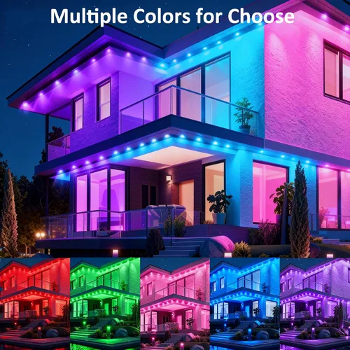 Vista 6 de DIERLIGHT Luces permanentes RGB para exteriores, luces LED inteligentes de 18 pies con aplicación y control remoto, IP67 impermeable