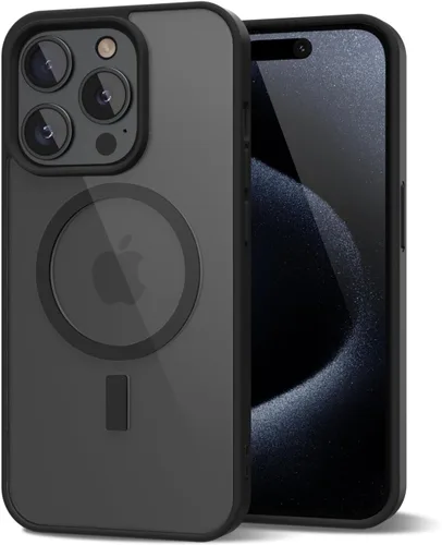 Vista 9 de oakxco Funda magnética transparente compatible con Magsafe, bonita funda delgada y transparente de poliuretano termoplástico no amarillenta, carcasa